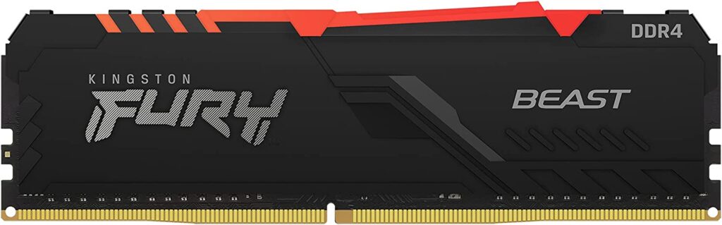 Kingston Fury Beast RGB 32GB 3200MHz DDR4 CL16 UDIMM Memoria Gamer Para PC Color RGB